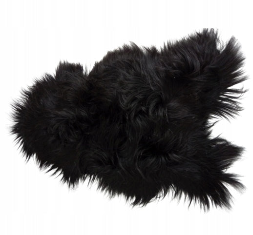 Barania Leather XXXL Black Sheepskin Black Long Hair