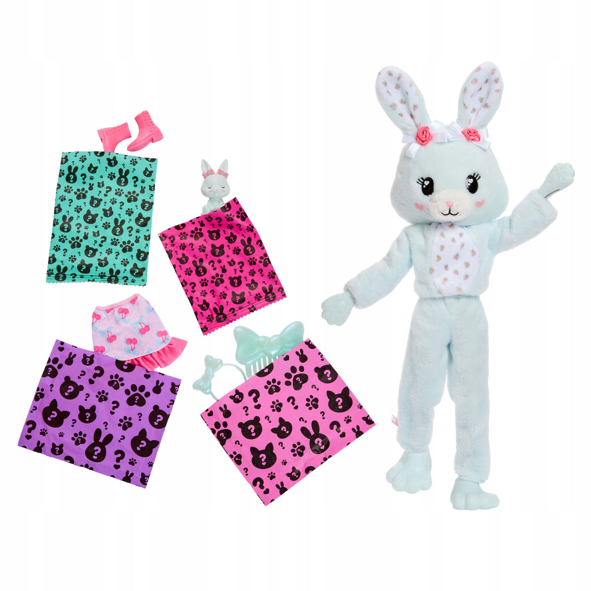 Barbie Cutie Reveal Doll Mint Bunny Toy Set 3+ JJP65 Brand Barbie