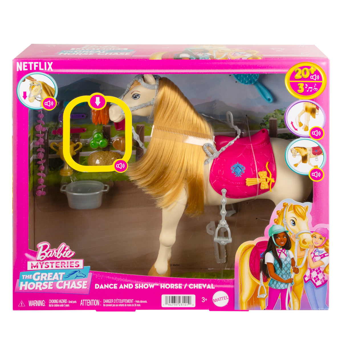 Barbie Dancing Horse Interactive Toy with Sounds and Accessories HXJ42 Manufacturer code HXJ42