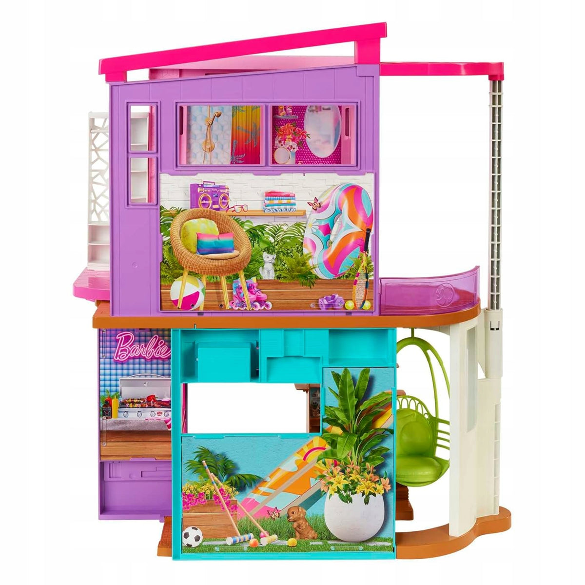 Barbie Holiday Dollhouse Playset HCD50 Brand Barbie