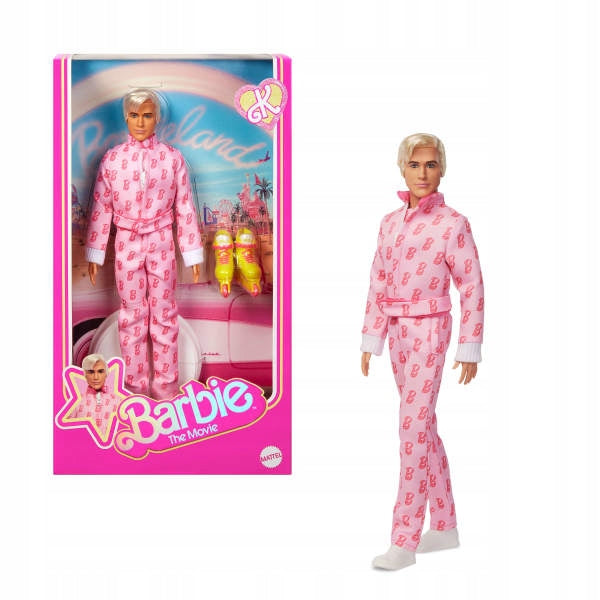 Barbie Movie Ken Movie Doll Pink Jumpsuit Letter B JCP80