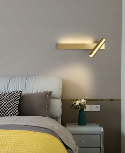 Barra - Stylish Modern Wall Lamp Gold 30 cm - Right Brand Iluminar