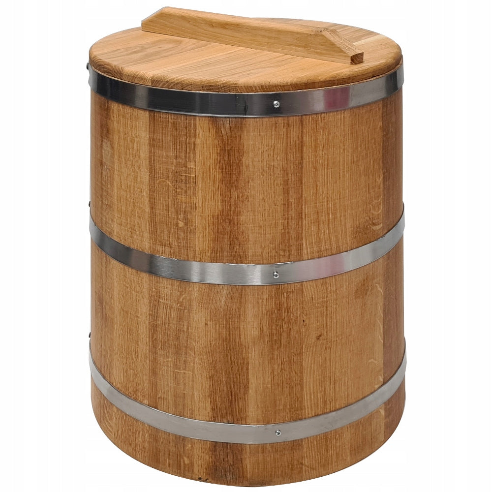 Barrel LARGE oak 50 L for pickling cabbage cucumbers Engraving with PZH Certificate Manufacturer code BKISZ 50 L