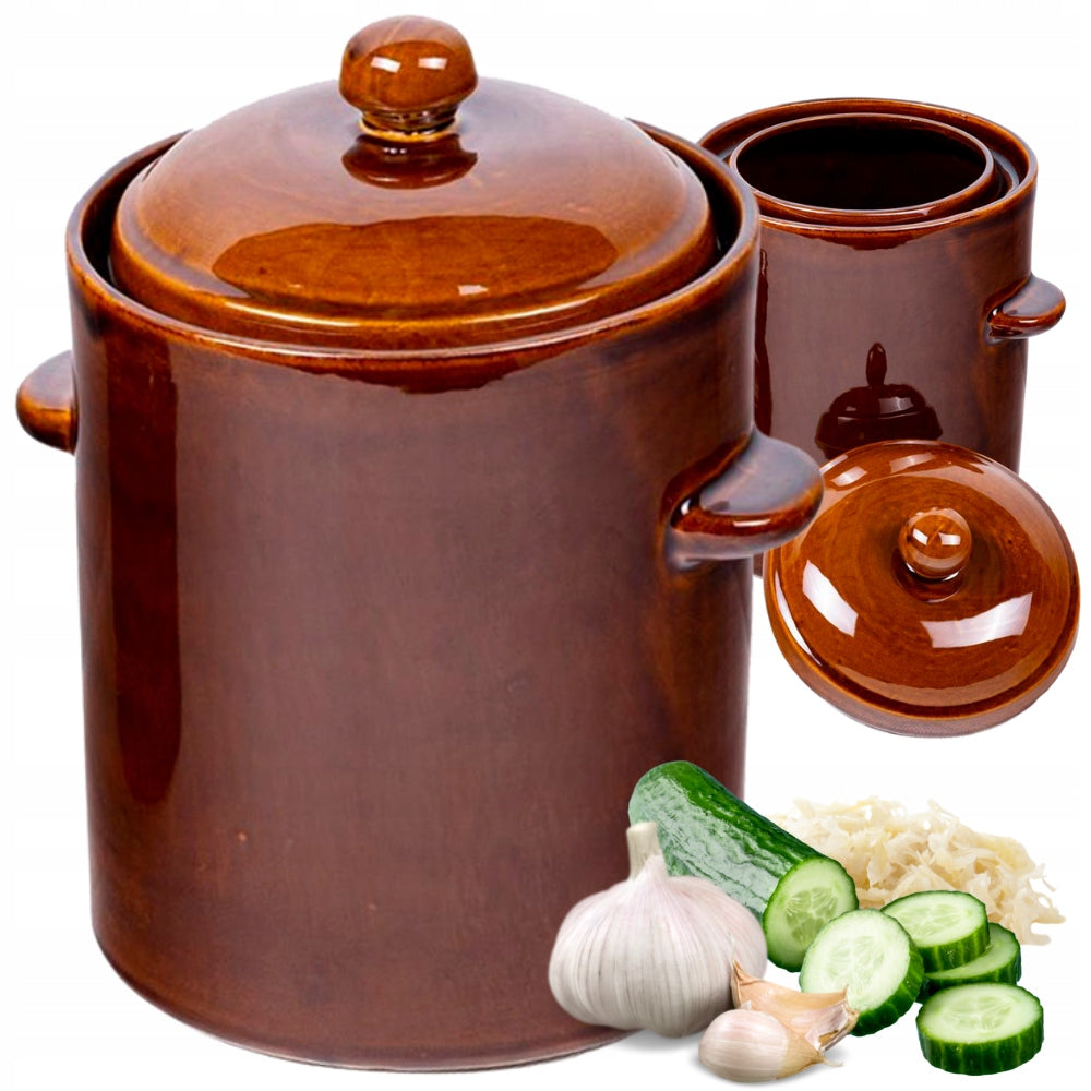 Barrel pot 2,5L for pickling cabbage cucumbers hermetic STONEWARE