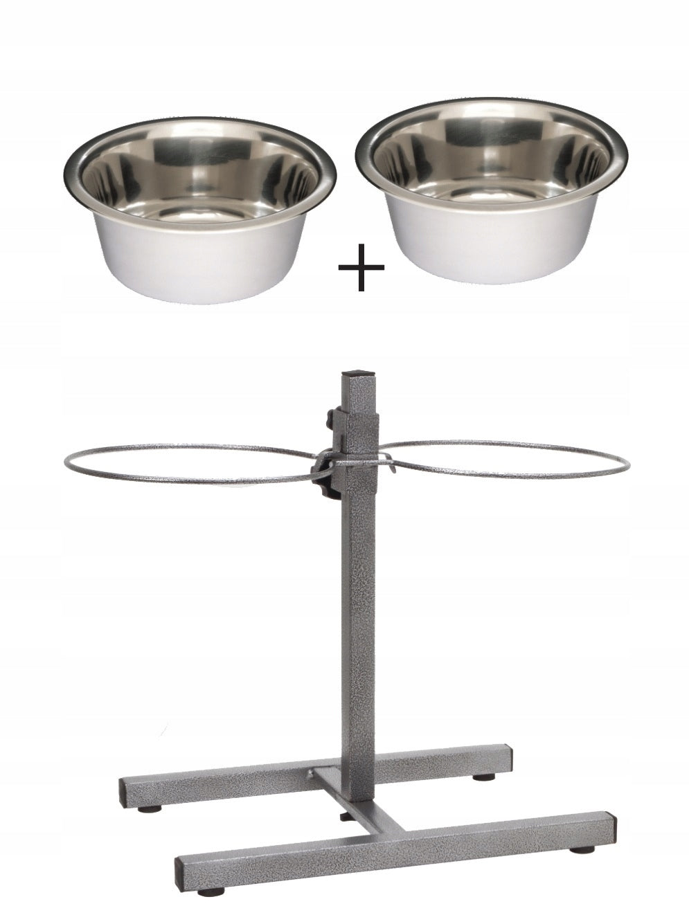 Barry King Bowls on stand reg. for dog 2x4,7l