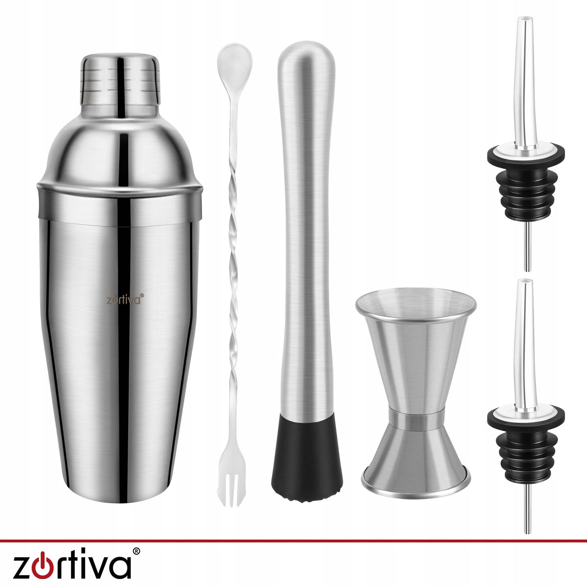 Bartending Set for Cocktail Drinks Shaker 700ml Professional 6in1 Gift Packaging status original