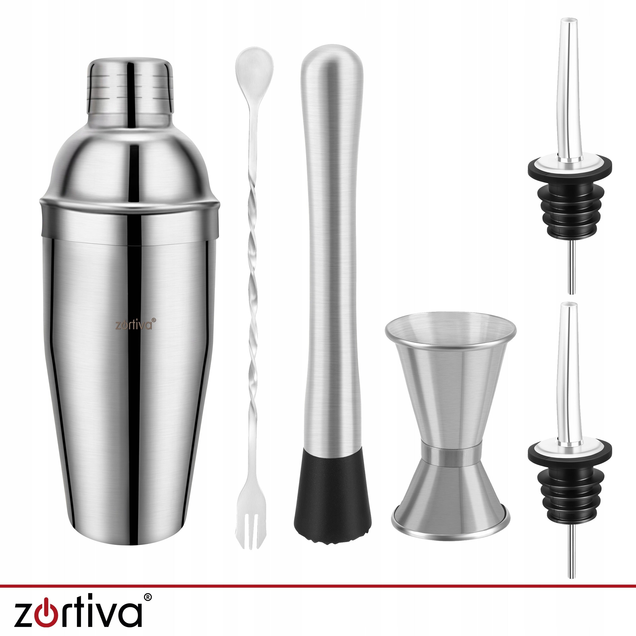 Bartending Set for Cocktail Drinks Shaker 700ml Professional 6in1 Gift Packaging status original