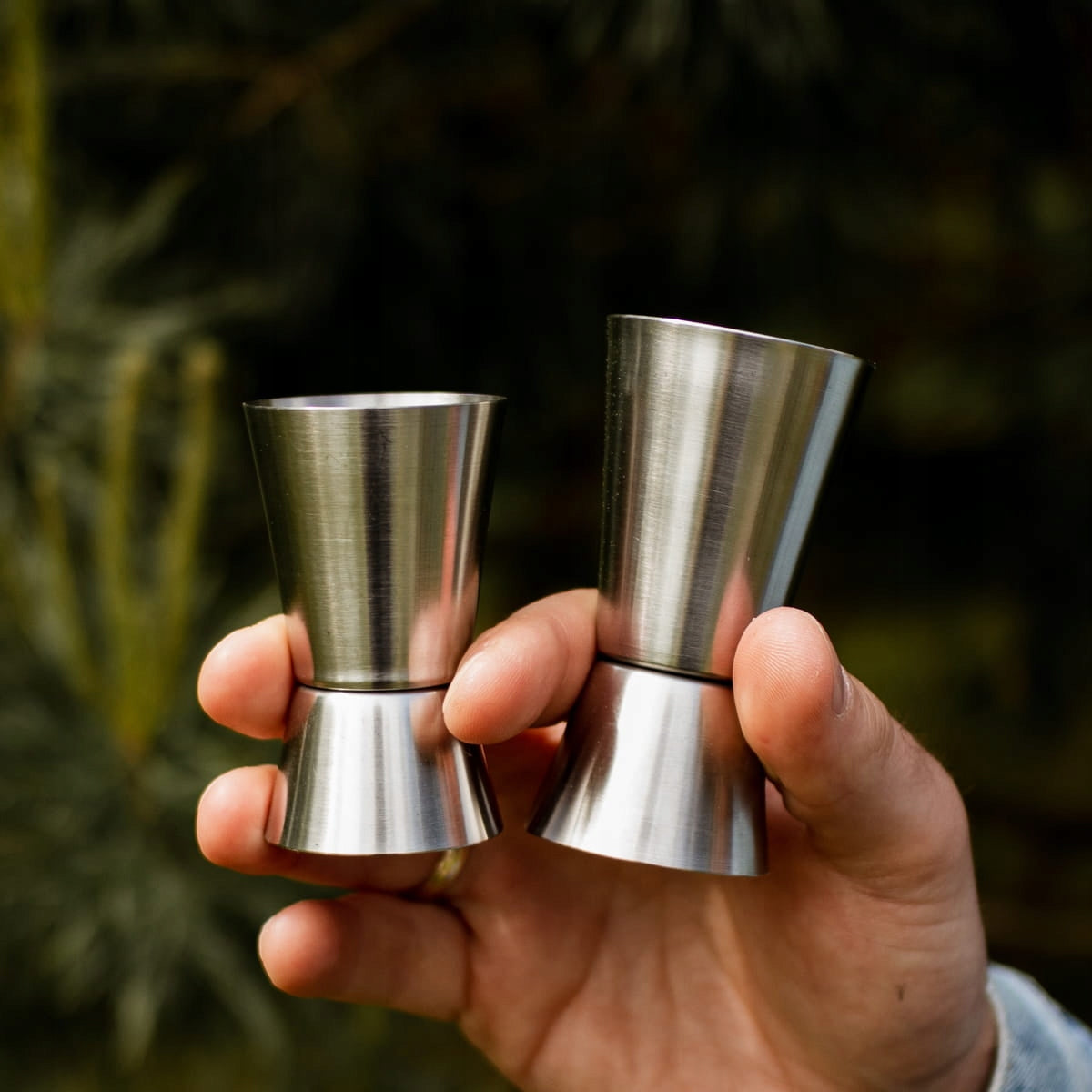 Bartending scoop SET OF 2 pcs 50 and 25 ml, 40 and 20 ml, double-sided, jigger Manufacturer NB