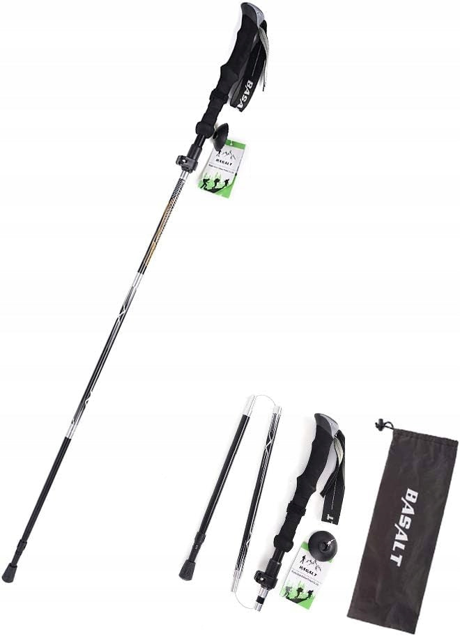 Basalt trekking pole 135cm tips cover