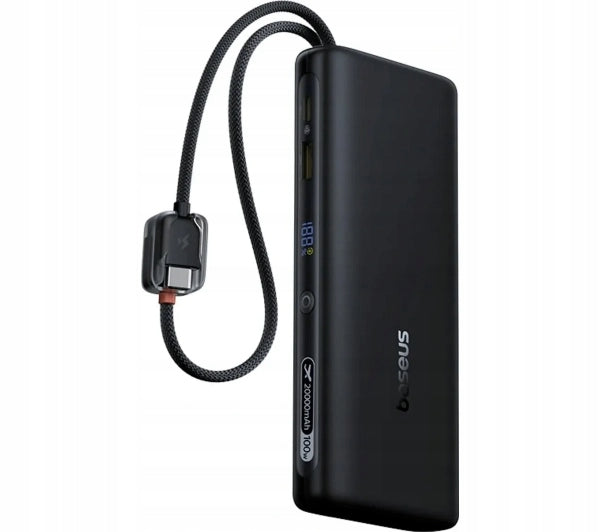 Baseus EnerFill FC41 20000mAh 100W Powerbank USB-A USB-C 2x USB-C Cable Battery capacity 20000 mAh