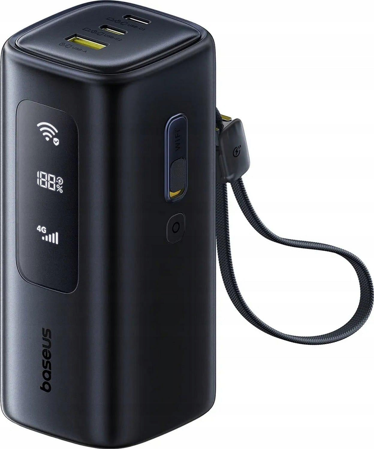 Baseus EnerGeek GX11 MiFi 20000 mAh 67W with Wi-Fi black Packaging status original