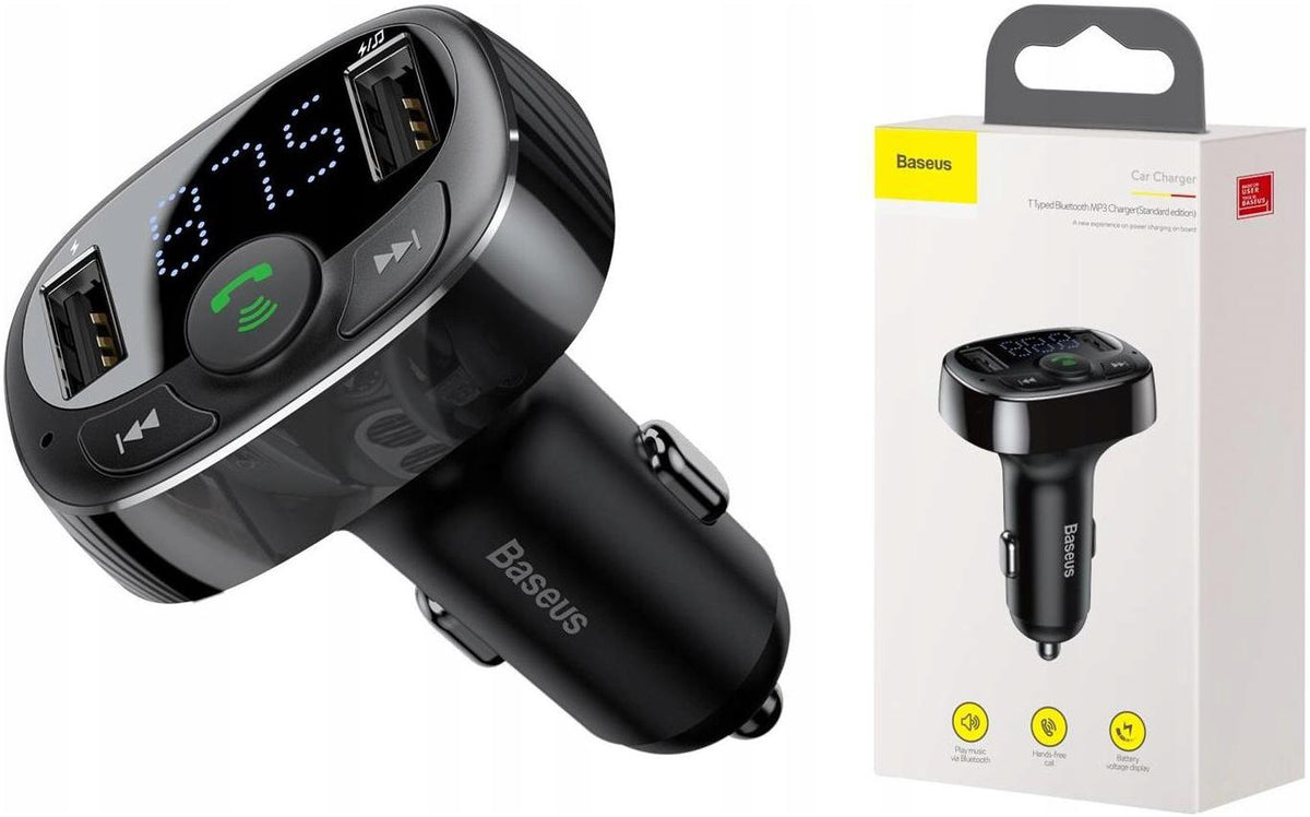 Baseus FM transmitter bluetooth charger MP3 2xUSB