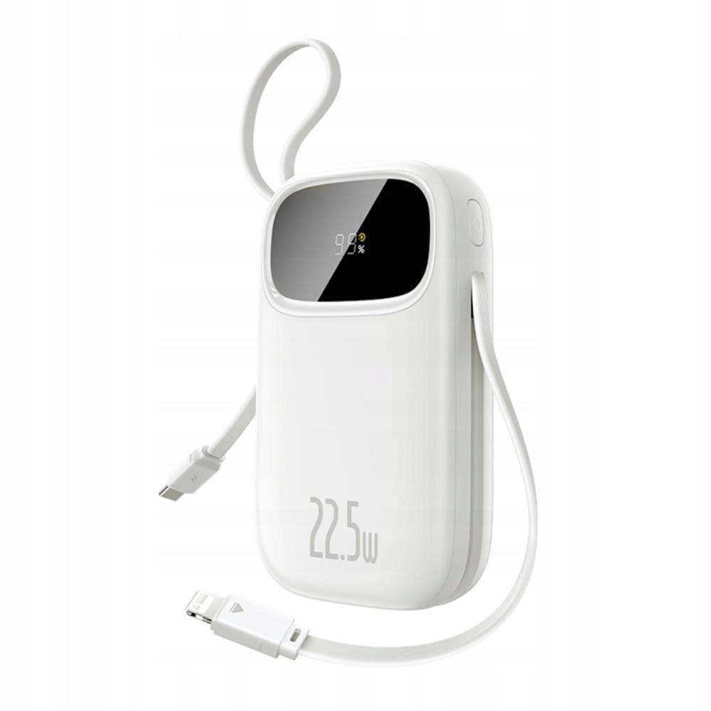 Baseus Qpow3 Power Bank 10000 mAh 22.5W with Moon White Display Battery capacity 10000 mAh