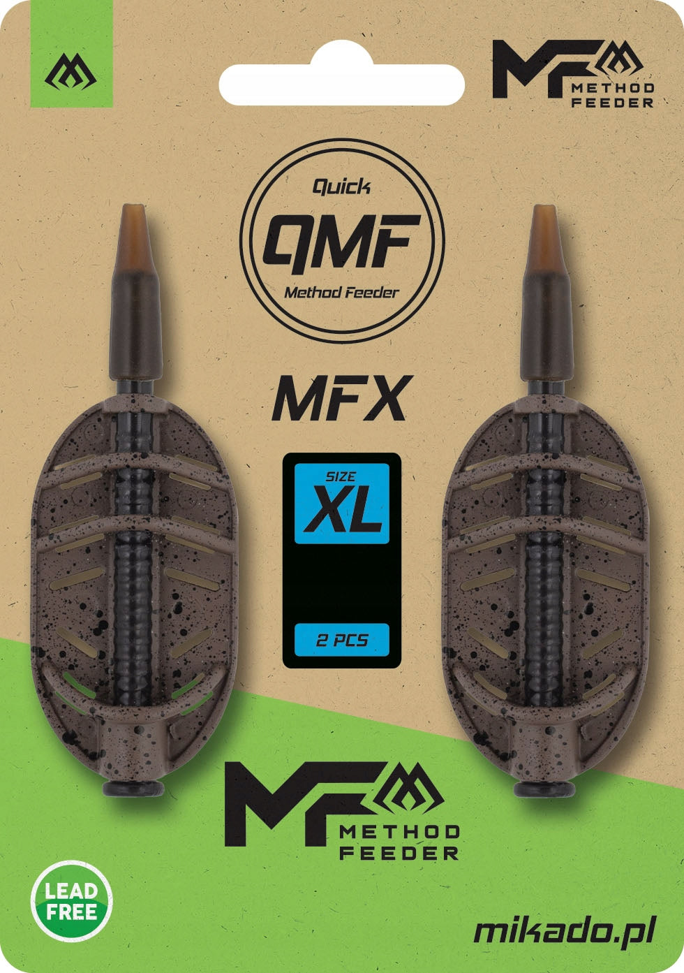 Basket Mikado basket Method Feeder MFX 60g XL 2pcs fishing bait