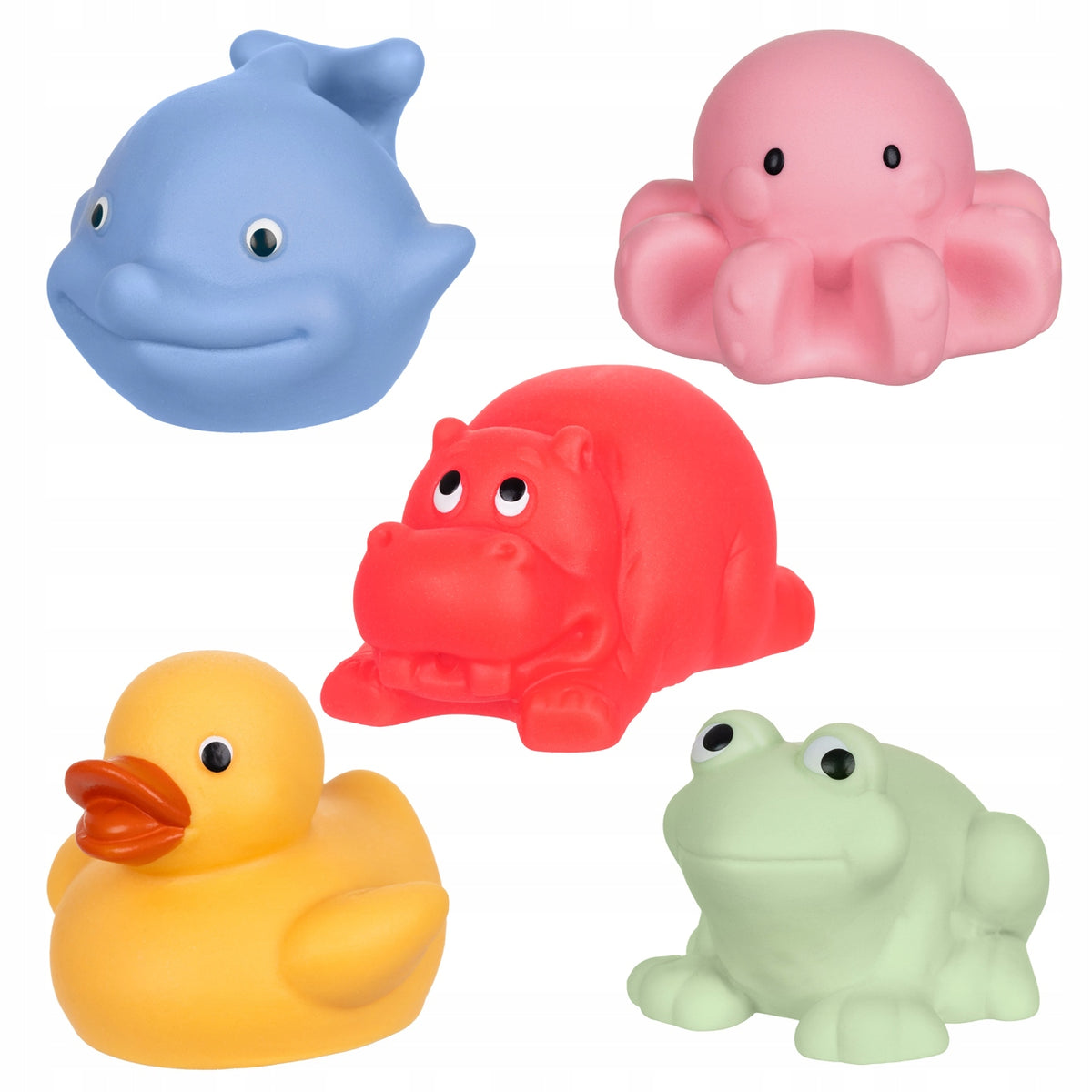 Bath Animals 5 Pcs No Holes Hygienic And Safe Tullo