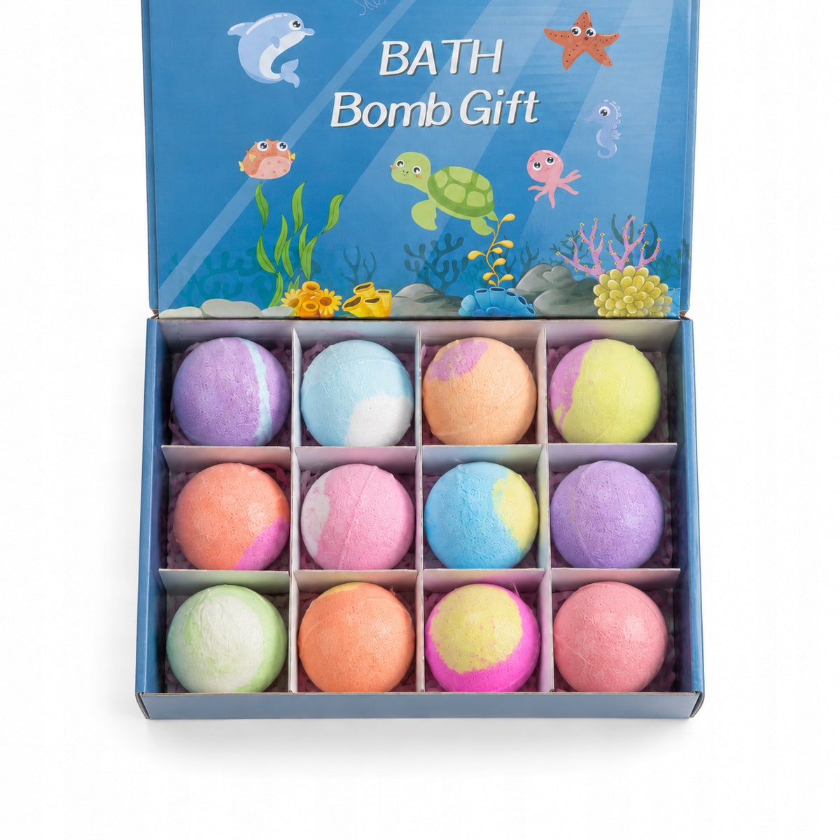 Bath Bomb Gift Balls 12 Pcs Sparkling with Surprise Manufacturer code kol1