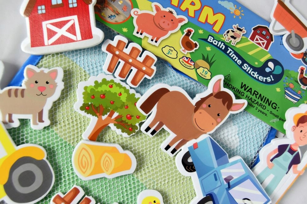 Bath stickers - Farm Packaging status original