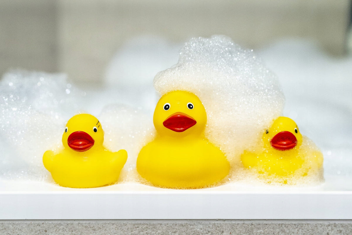 Bath toys Ducks for water without hole set of 3 pcs for play Brand Tullo