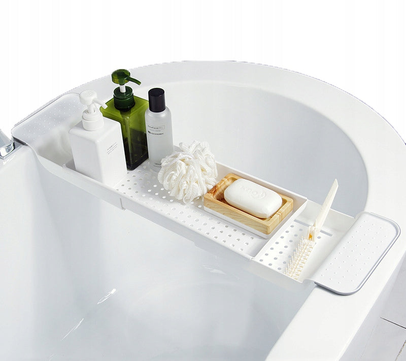 Bathroom Bathtub SHELF Organizer Sliding Tray Board ADJUSTABLE