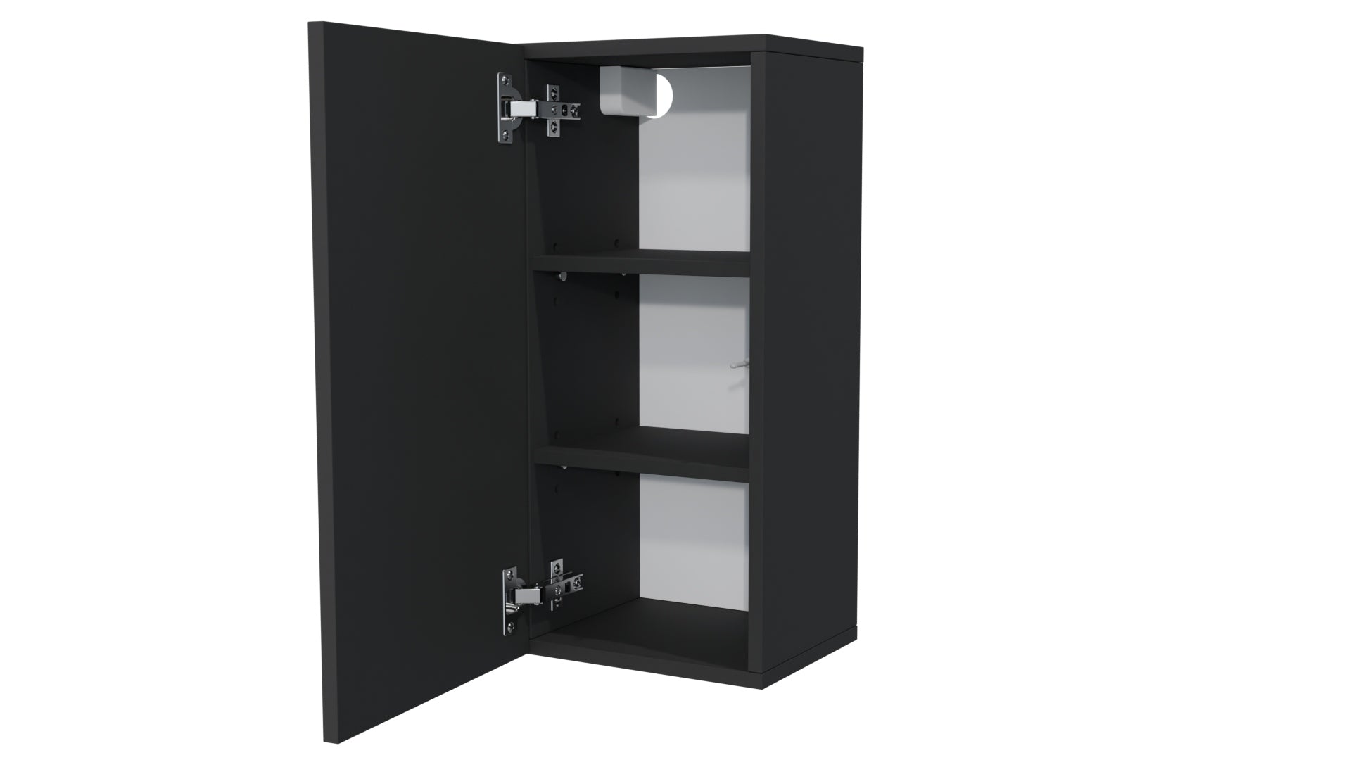 Bathroom Cabinet Hanging 120x40x20cm Black Mat- FOLDED Brand Meble4you