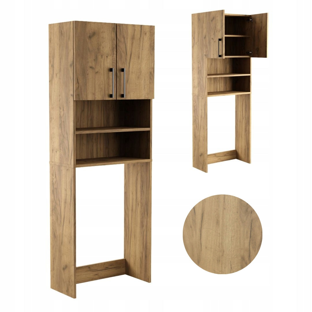 Bathroom Cabinet Over Washing Machine Dryer Post Bookcase Household Appliances Oak Craft