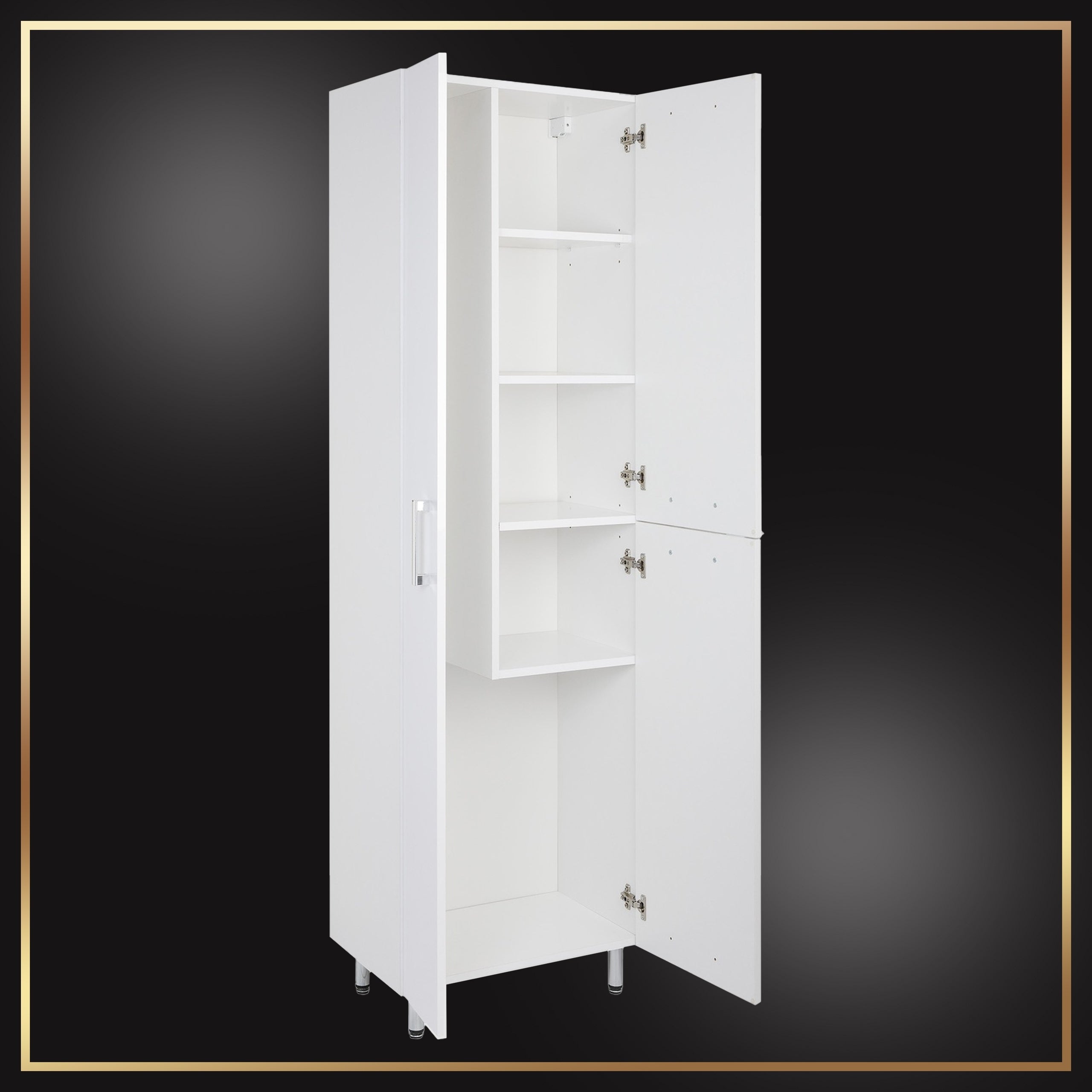 Bathroom Post Bookcase Mop Storage White Front Gloss 55,3 x 35,2 x 180 EAN (GTIN) 5906530491712