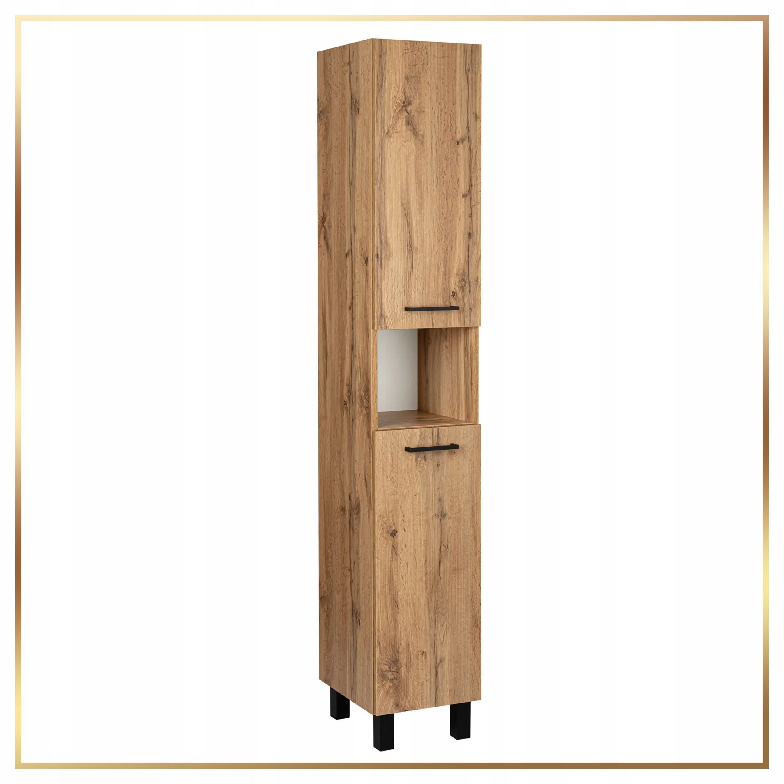 Bathroom Post Chimney High Standing Cabinet 30x180 Oak Wotan Shelves Door Manufacturer code Słupek Łazienkowy Wysoki Stojący Szafka 30