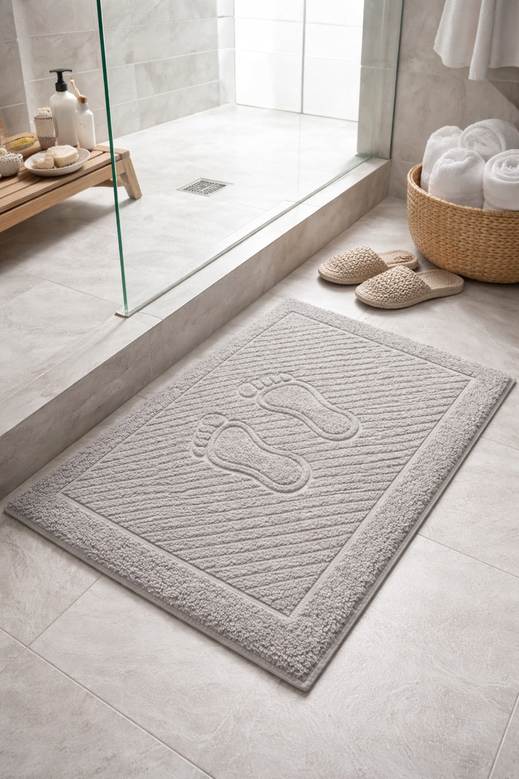 Bathroom Rug 50x70 100 Cotton 650g Towel Foot Soft Absorbent SPA Brand ESLI