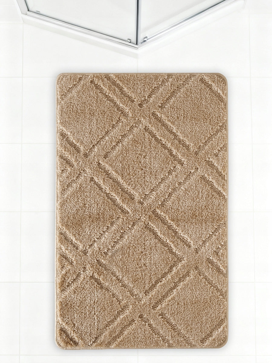 Bathroom Rug 50x80 Non-Slip Large Bathroom Mat Silver BEIGE Packaging status original