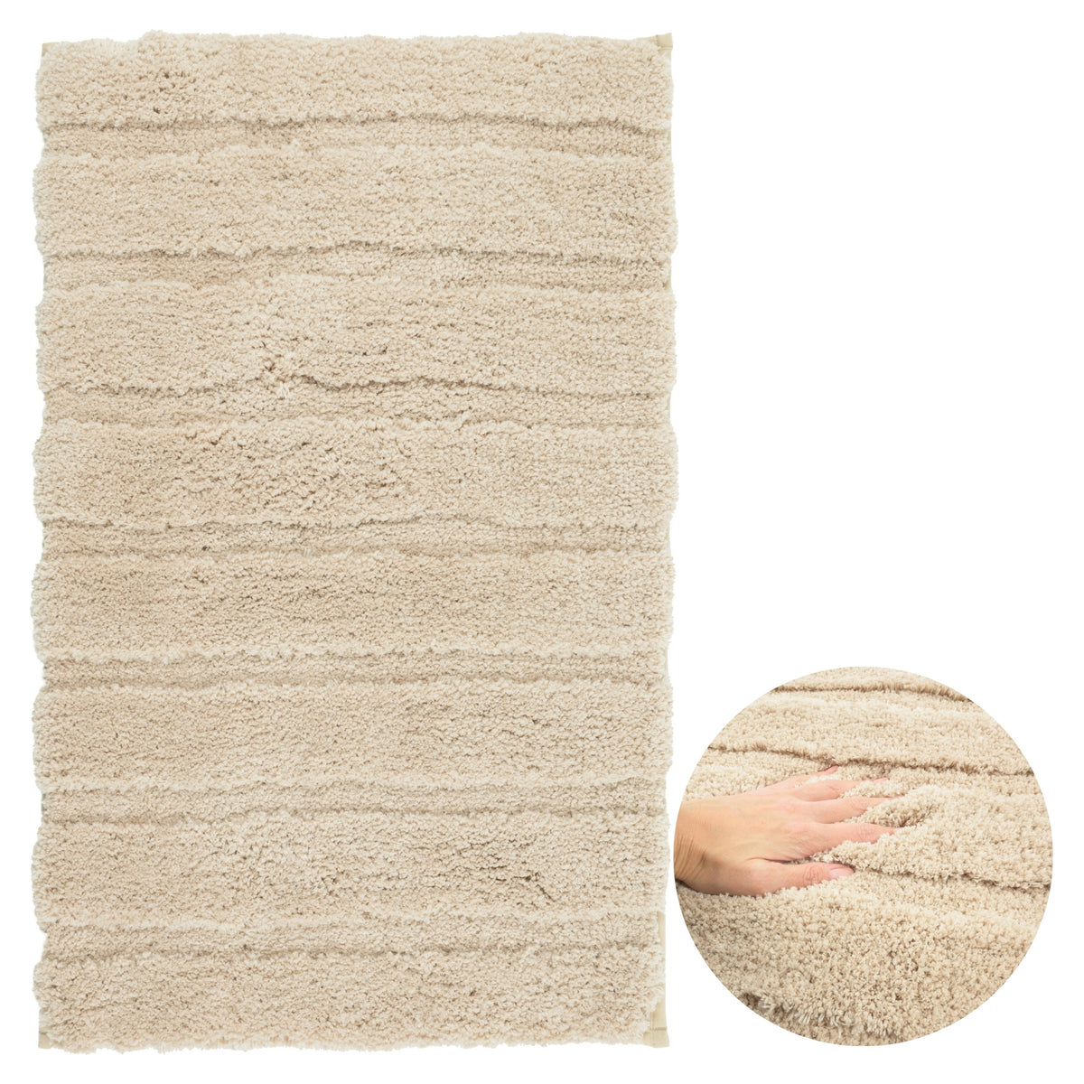 Bathroom Rug Anti-Slip 50x80 Soft Fluffy Absorbent for Laundry Packaging status original
