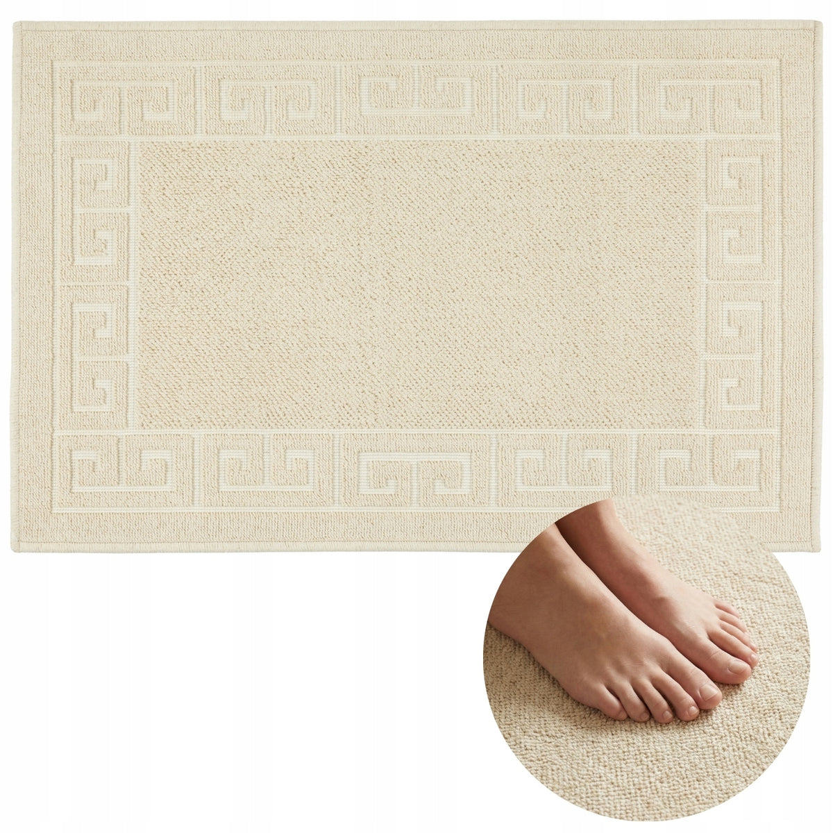 Bathroom Rug Cotton Egyptian Hotel Anti Slip Cotton 50x80