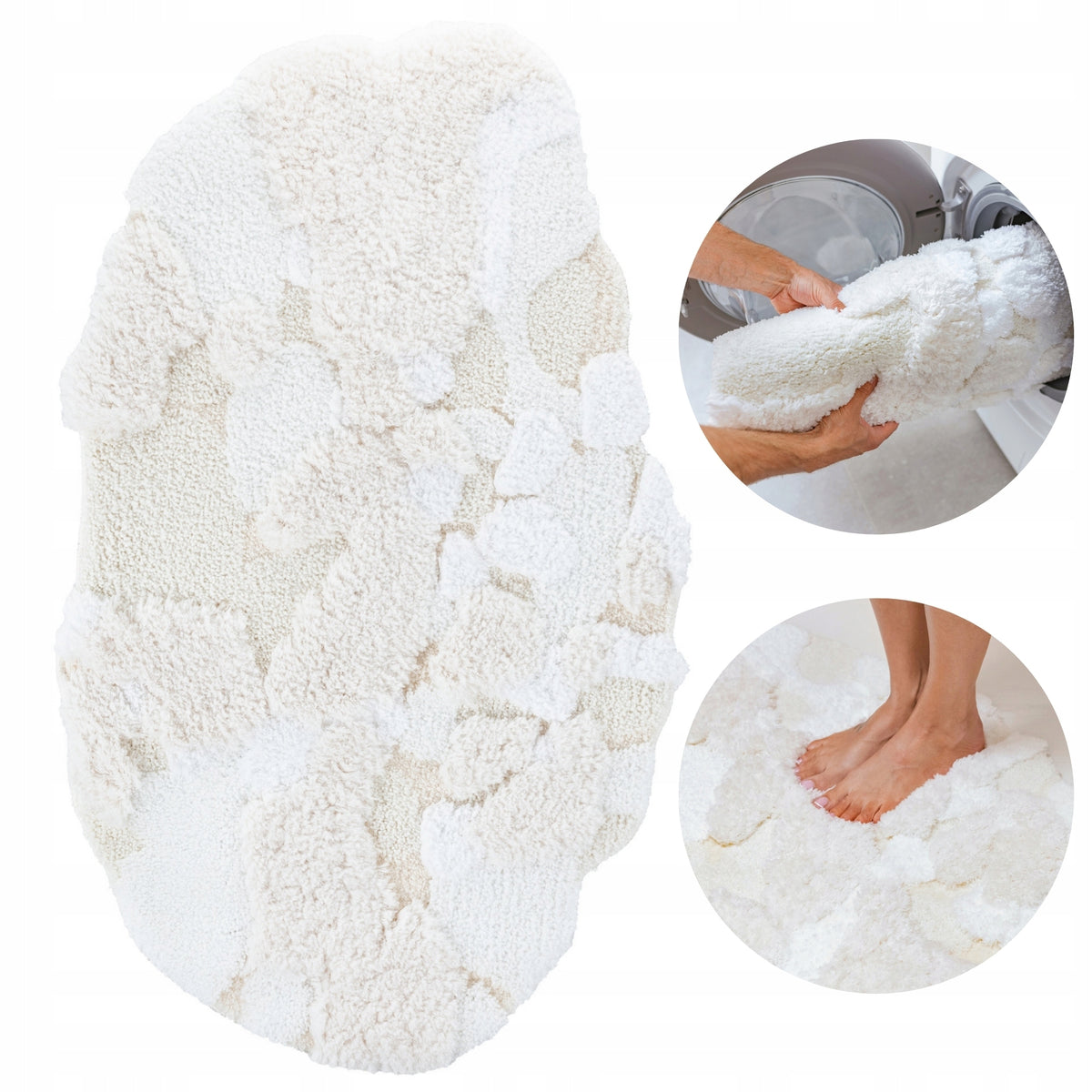 Bathroom Rug Large Fluffy 60x100 Soft Anti-Slip For Laundry Manufacturer code EF0378