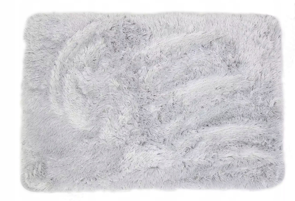Bathroom Rug Plush Anti-slip Silver 50x70 cm EAN (GTIN) 5904653948472