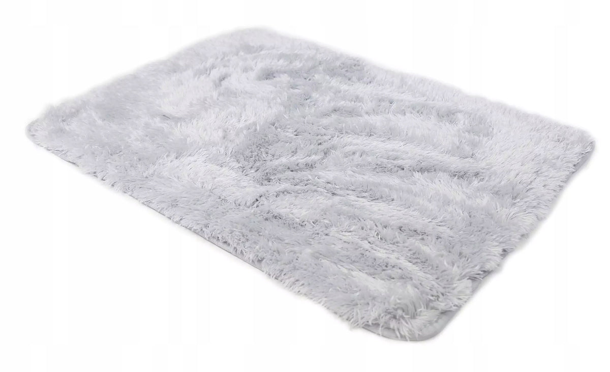 Bathroom Rug Plush Anti-slip Silver 50x70 cm Manufacturer code Softi Plusz