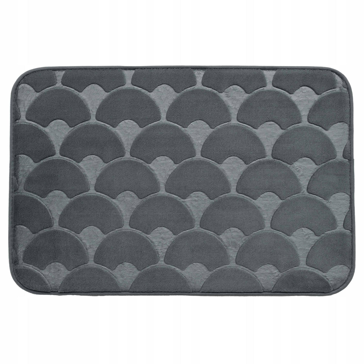 Bathroom Rug with Non-Slip Foam 40x60 cm Grey Soft Mat