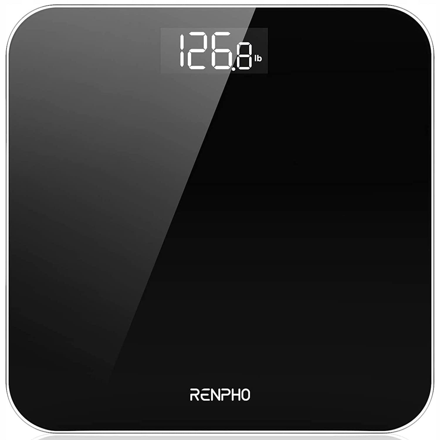 Bathroom Scale Digital LED Accurate Up to 180 kg Tempered Glass