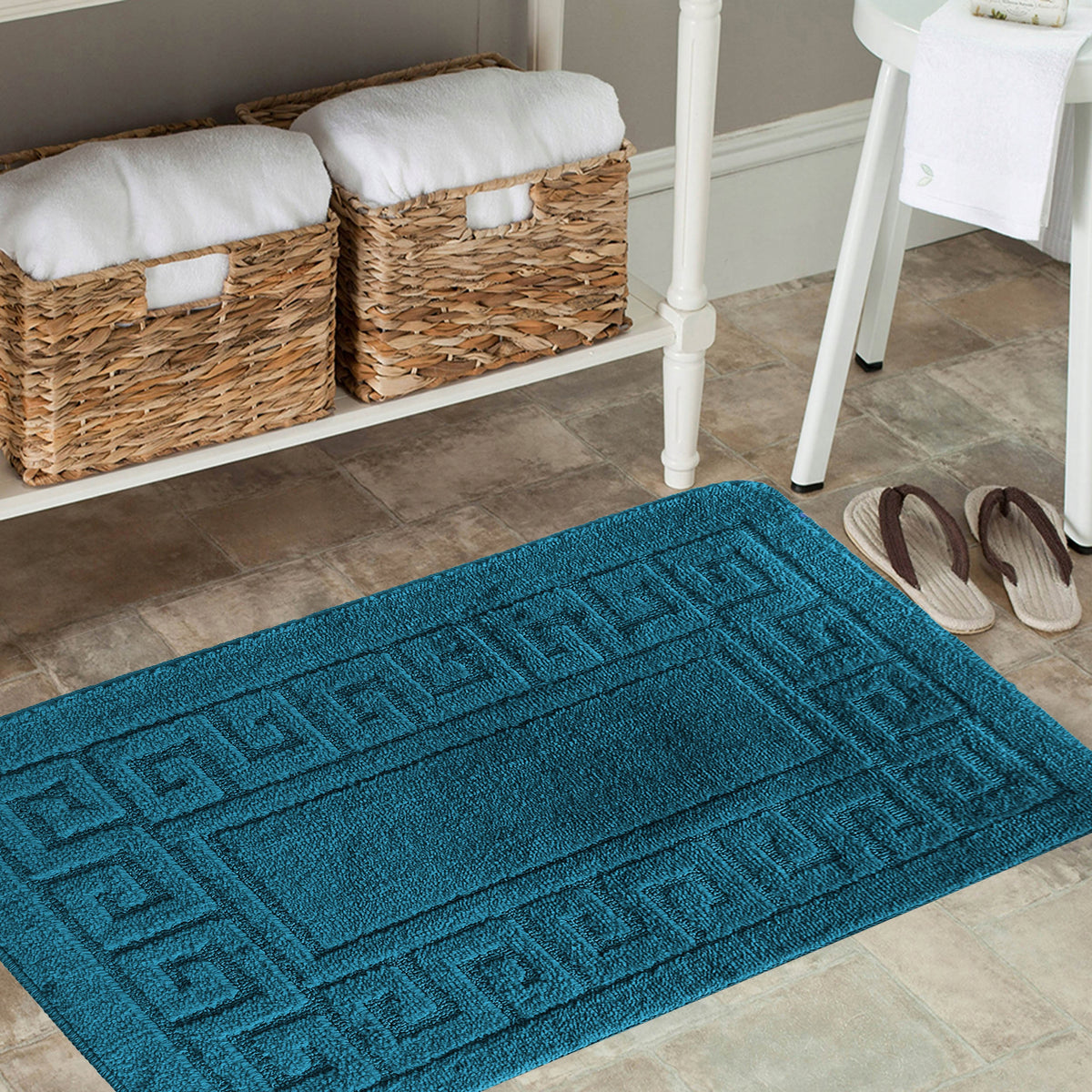 Bathroom Set - Thick Soft -MONTANA-ETHNIC- Turquoise EAN (GTIN) 5905490918277