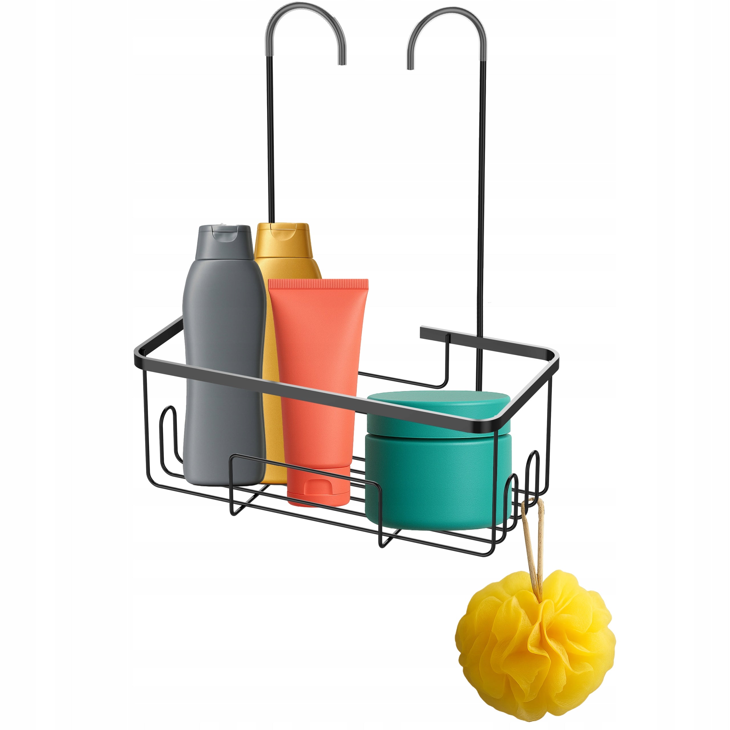 Bathroom Shelf Black Battery Operated Wire Solid Packaging status original