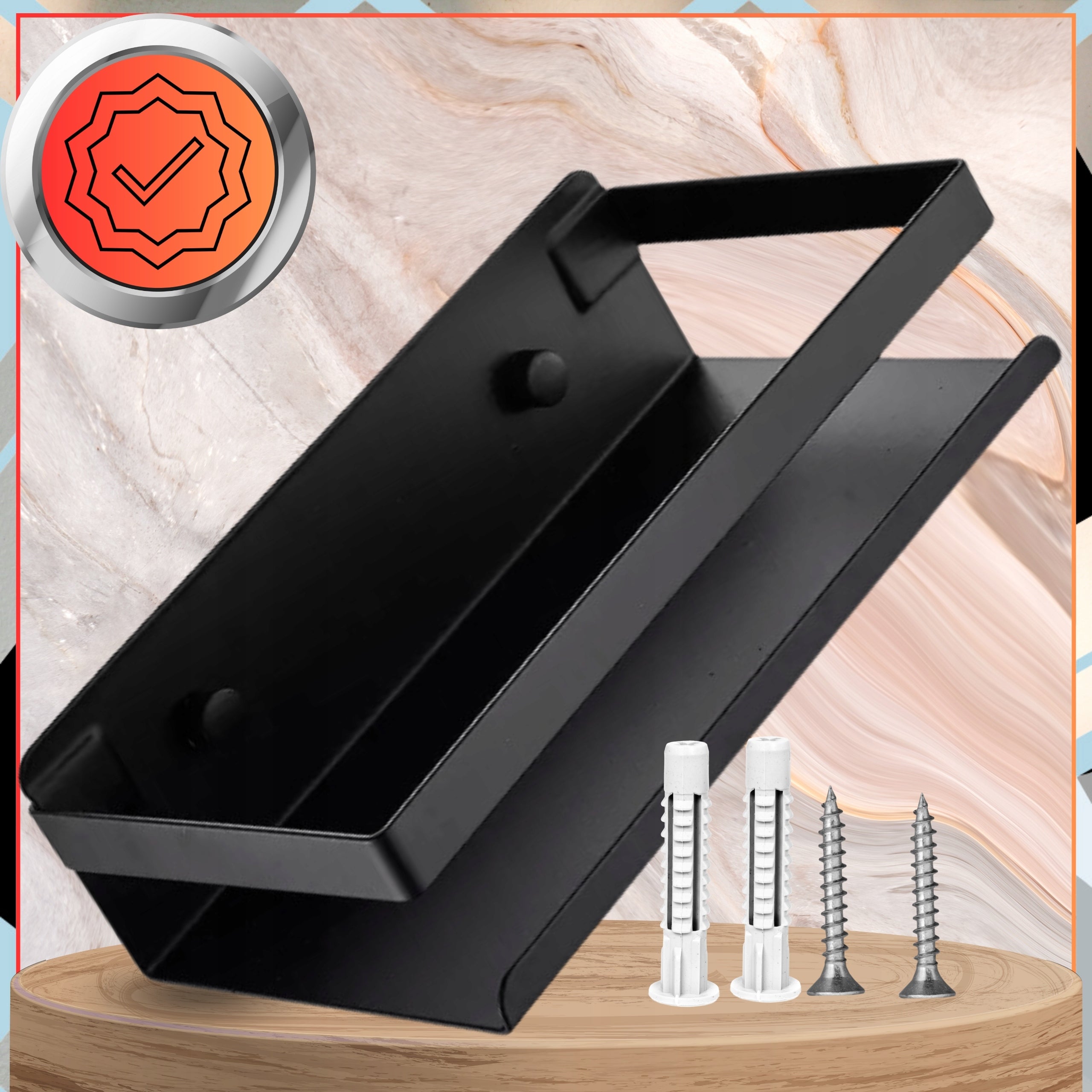 Bathroom Shelf Hanging Black Shower Wall Basket Loft Brand EdiBazzar