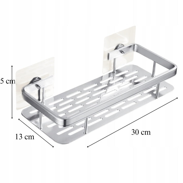 Bathroom Shelf Self Adhesive Hanging Loft Set of 2 Furniture height 6 cm