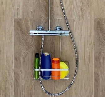 Bathroom Shelf Suspended Shower Faucet Gold Stainless Steel EVG Brand Evg