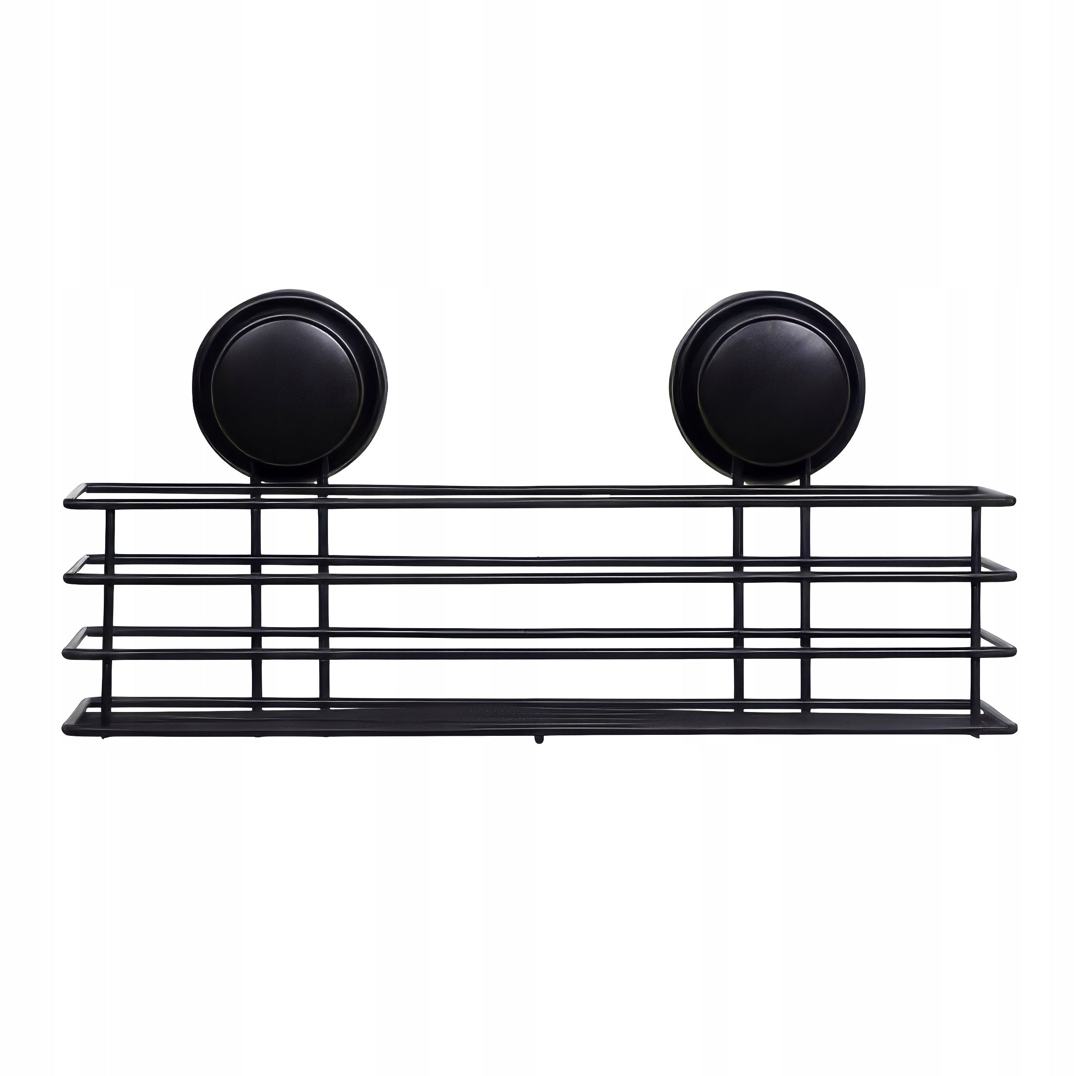 Bathroom Suction Cup Basket for Cosmetics Accessories Black Flat Manufacturer code CH.GAVI-KPL-BLK