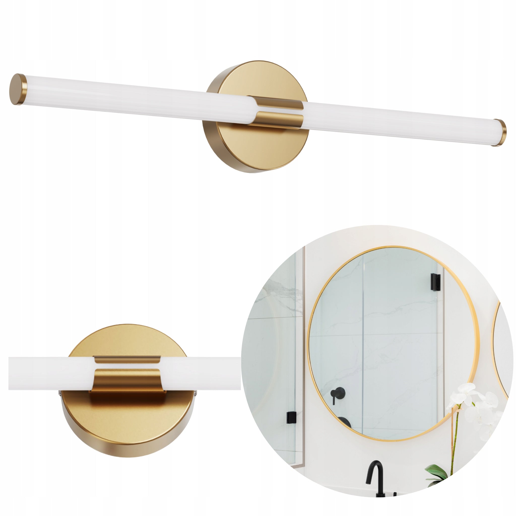 Bathroom lamp 60cm 8W LED LL CHOSOM-O G wall lamp over mirror gold