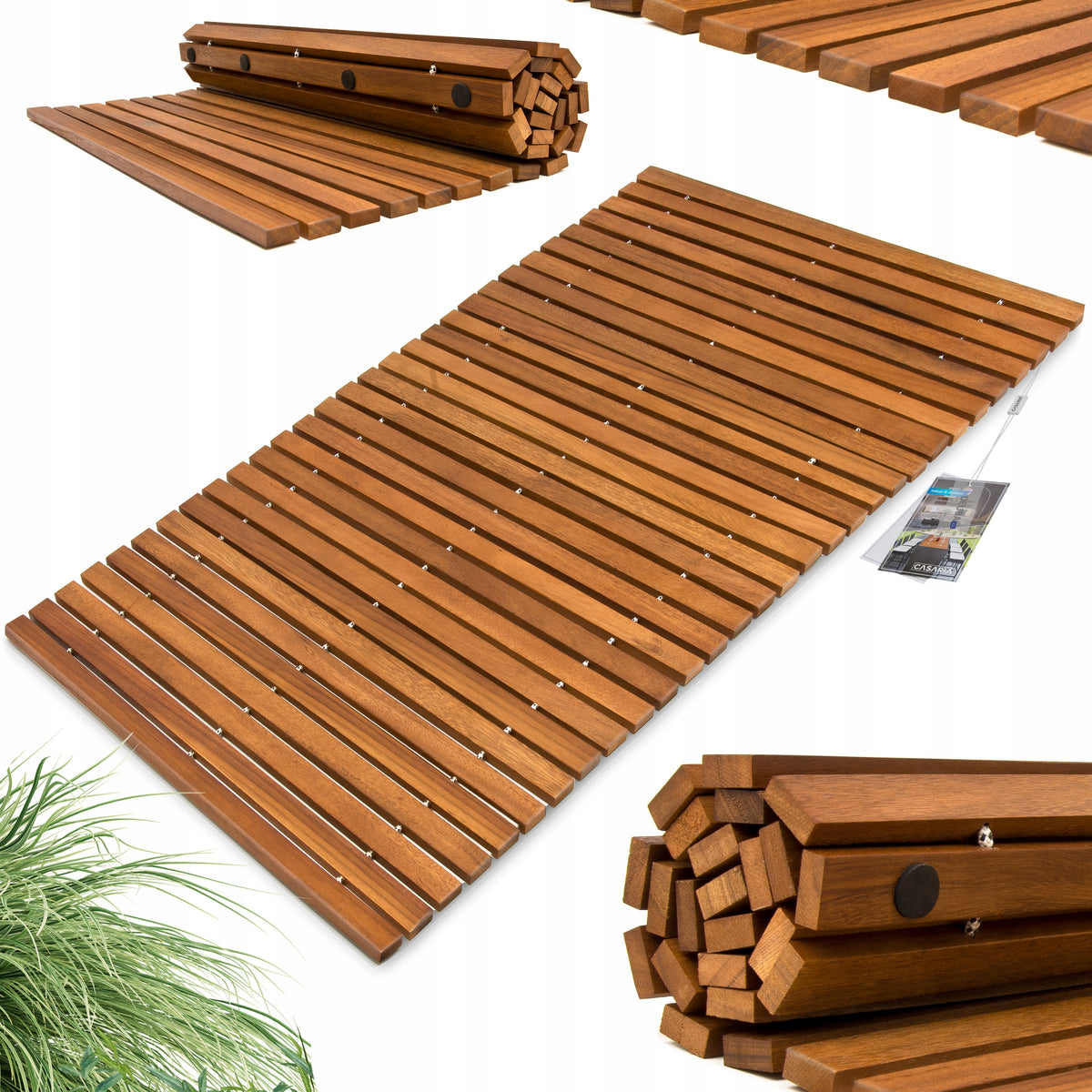 Bathroom mat wooden rug bathroom sauna acacia wood 80X50 cm Manufacturer code 102911