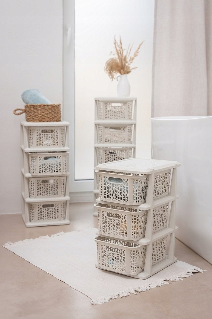 Bathroom rack BranQ white 29,3 x 25 x 44,2 cm Front color white