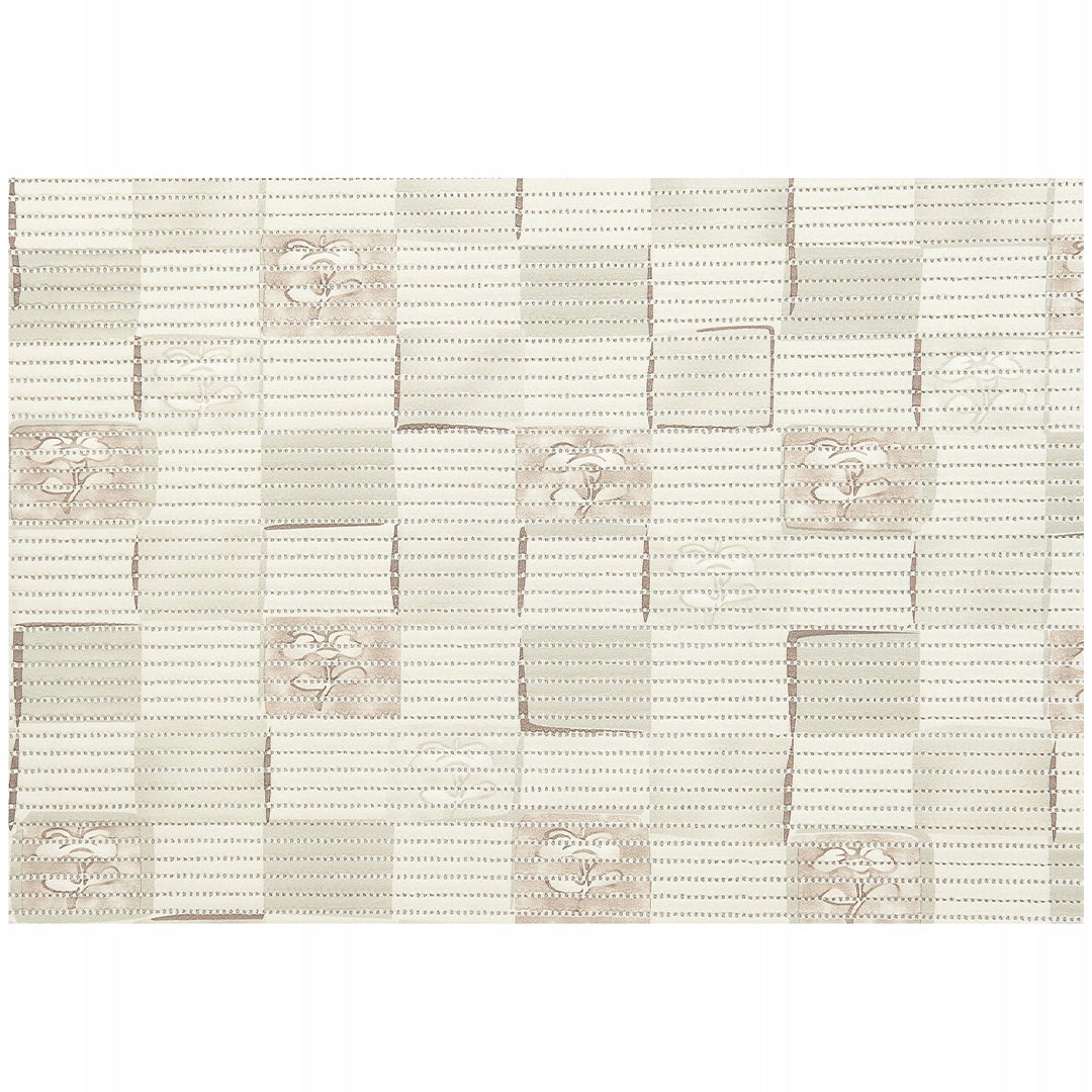 Bathroom rug mat PVC foam 65x130cm Checkered Pattern Beige Packaging status original