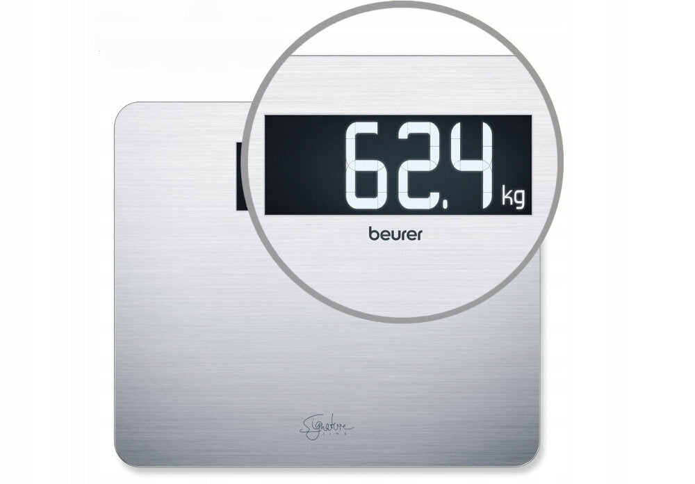 Bathroom scale BEURER GS 405 Signature Line Steel Kind electronic