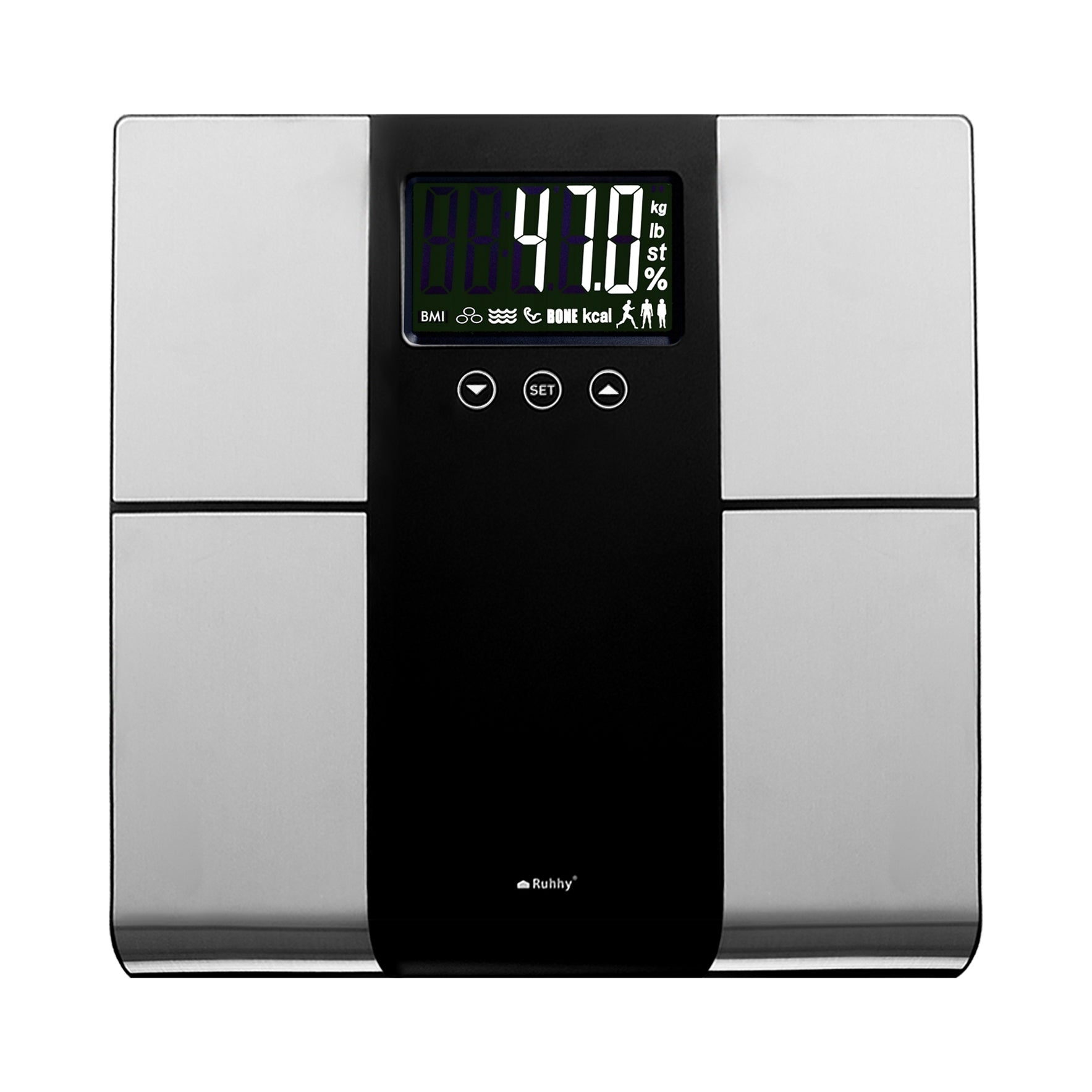 Bathroom scale Ruhhy electronic up to 225 kg with body composition measurement