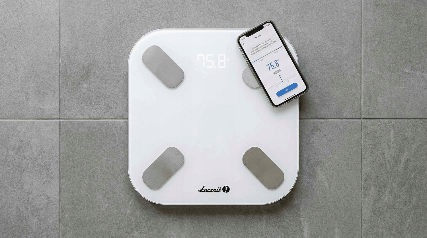 Bathroom scale analytical electronic SMART BMI Fat Application PL Packaging status original