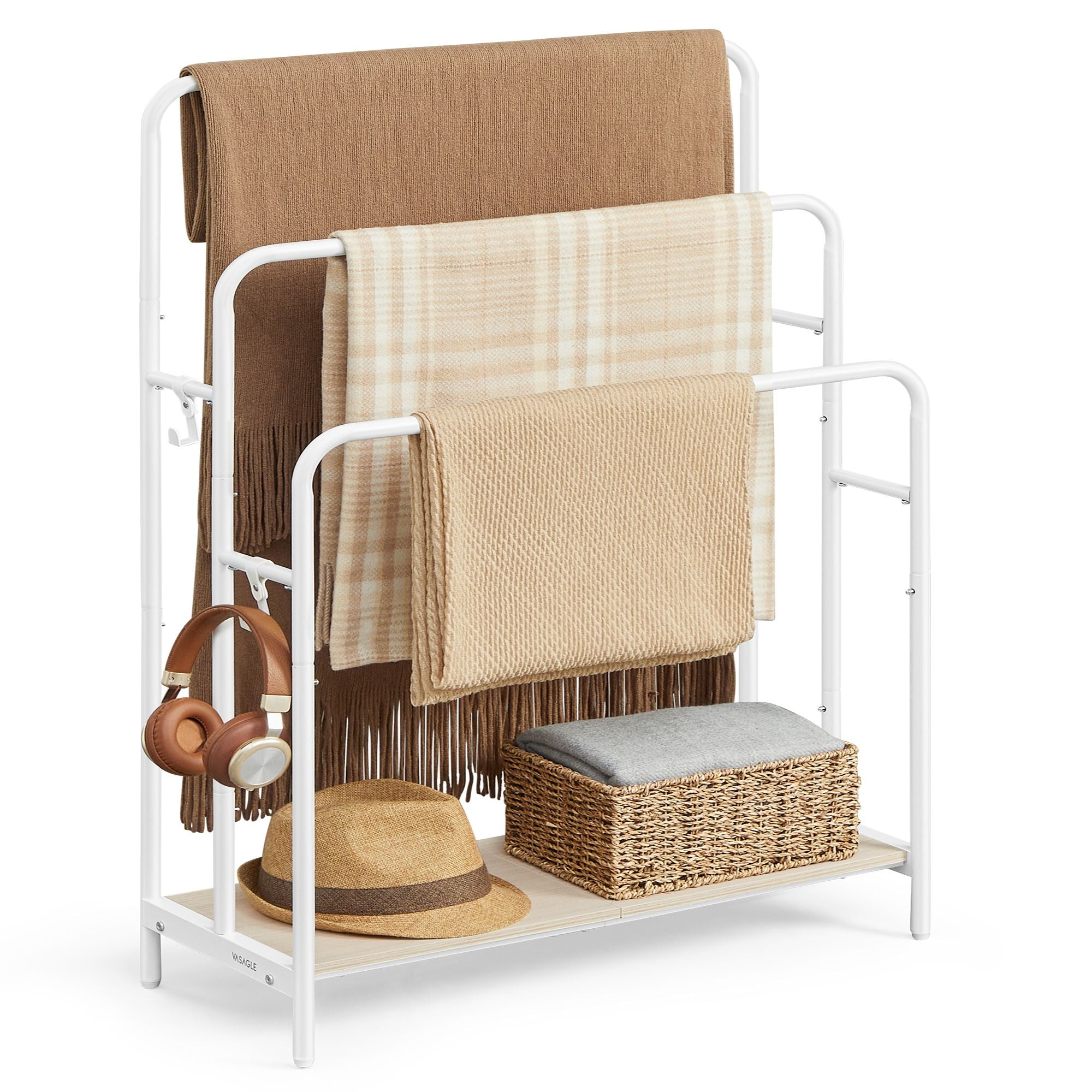 Bathroom shelving unit Songmics white 30 x 70 x 100 cm